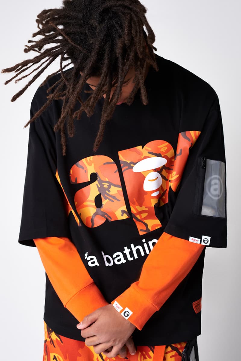 AAPE by A BATHING APE Spring 2019 Lookbook collection release date drop info buy camouflage head BAPE