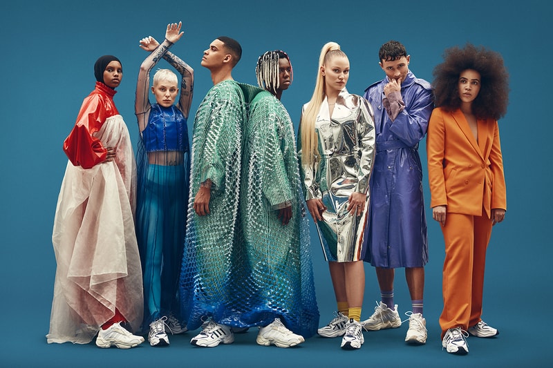 adidas Consortium Naked Magmur Runner Collaboration New Silhouette All White Friends and Family Green Blue Chunky Vintage Design AdiPrene