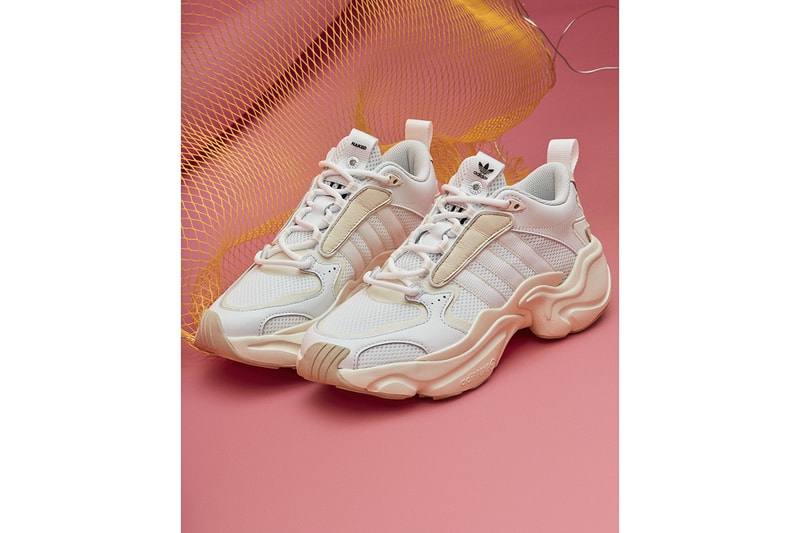 adidas Consortium Naked Magmur Runner Collaboration New Silhouette All White Friends and Family Green Blue Chunky Vintage Design AdiPrene