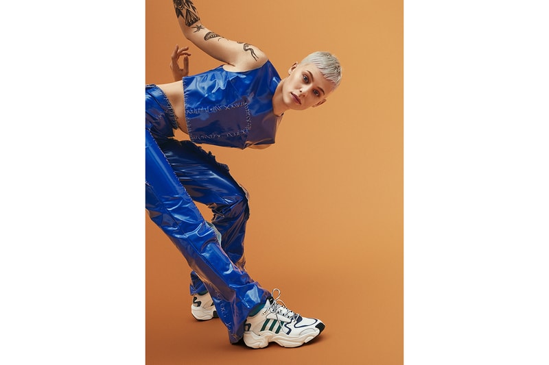adidas Consortium Naked Magmur Runner Collaboration New Silhouette All White Friends and Family Green Blue Chunky Vintage Design AdiPrene