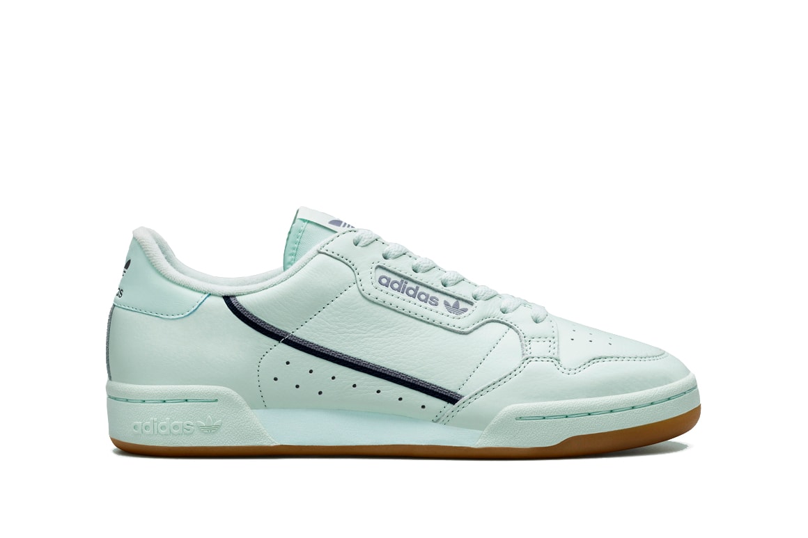 adidas Continental 80 Expansive SS19 Collection drop release date info march 9 2019 spring summer colorways ice mint, navy, grey, ash grey, clear brown