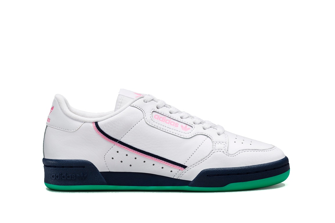 adidas Continental 80 Expansive SS19 Collection drop release date info march 9 2019 spring summer colorways ice mint, navy, grey, ash grey, clear brown