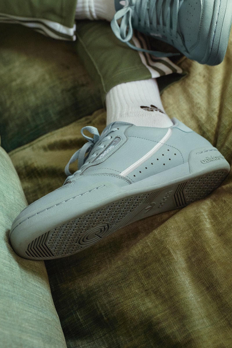 adidas Continental 80 Expansive SS19 Collection drop release date info march 9 2019 spring summer colorways ice mint, navy, grey, ash grey, clear brown