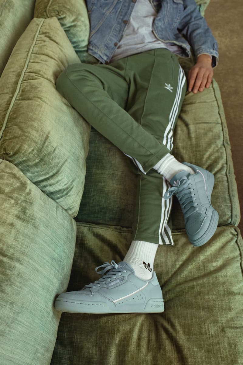 adidas Continental 80 Expansive SS19 Collection drop release date info march 9 2019 spring summer colorways ice mint, navy, grey, ash grey, clear brown