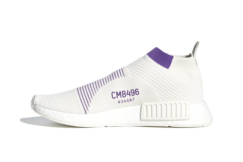 adidas NMD City Sock CS1 Boost Purple Pack SS19 Spring Summer 2019 Footwear Release New Colorway Primeknit Upper Flexible Comfort Trefoil Branding CM8496