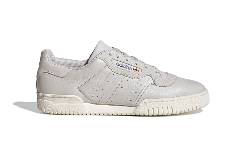 adidas Originals Powerphase Grey One Off White Sneaker Shoe Trainer Yeezy Calabasas OG Retro Inspired Three Stripes Premium Leather Debossed Lettering Release Date Drop Information How To Cop