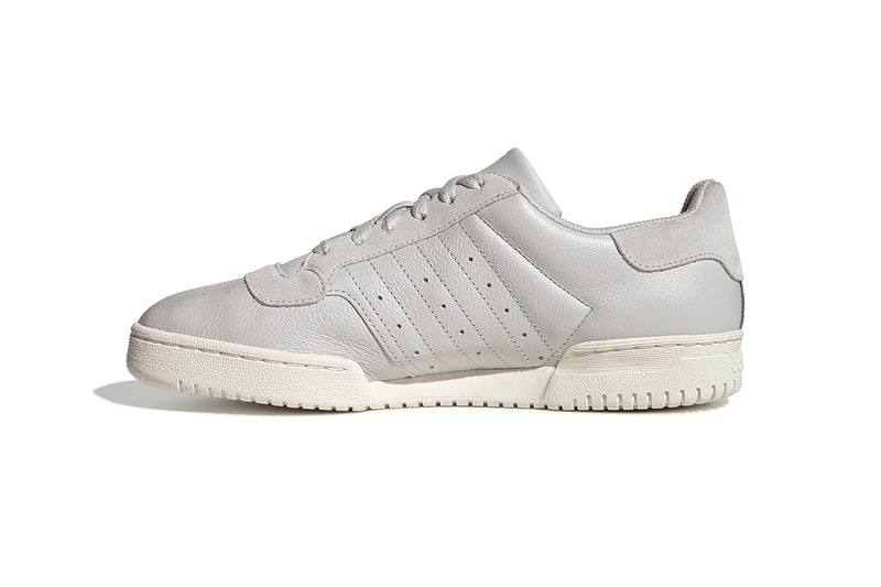 adidas Originals Powerphase Grey One Off White Sneaker Shoe Trainer Yeezy Calabasas OG Retro Inspired Three Stripes Premium Leather Debossed Lettering Release Date Drop Information How To Cop