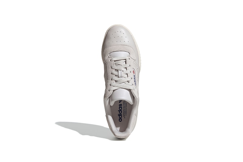 adidas Originals Powerphase Grey One Off White Sneaker Shoe Trainer Yeezy Calabasas OG Retro Inspired Three Stripes Premium Leather Debossed Lettering Release Date Drop Information How To Cop
