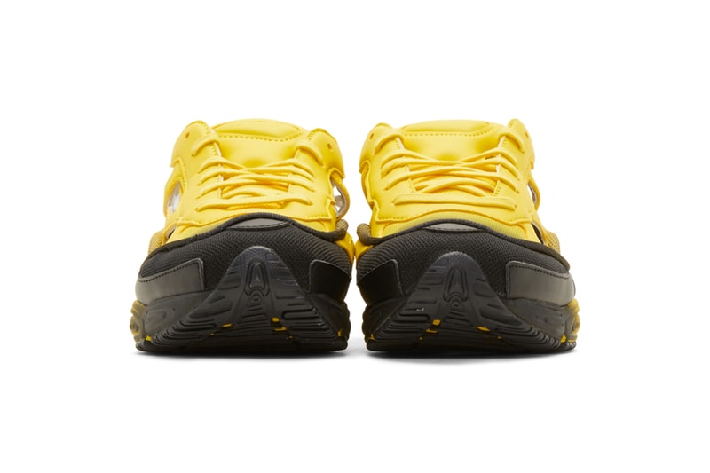 Raf Simons x adidas Replicant Ozweego Gradient sock pack sneakers yellow & black red & blue release info pricing stockist ssense 