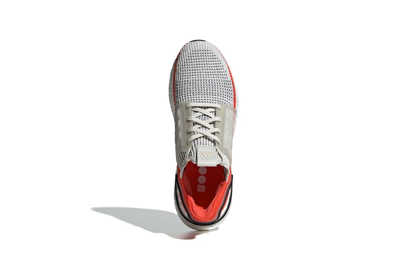 adidas UltraBOOST 2019 Spring Summer SS19 Active Orange Chunky Boost Unit Extra Cushioning Technology NASA White Clear Cage Three Stripes Trefoil Branding New Shape Design Release Information Drop Date