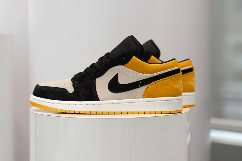 air jordan 1 low jordan brand 2019 spring footwear skateboarding sail gym red university gold black white yellow hyper pink white black gym red