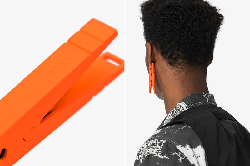 Ambush Nobo Clip Earring Release Yoon Orange Peg clothespin