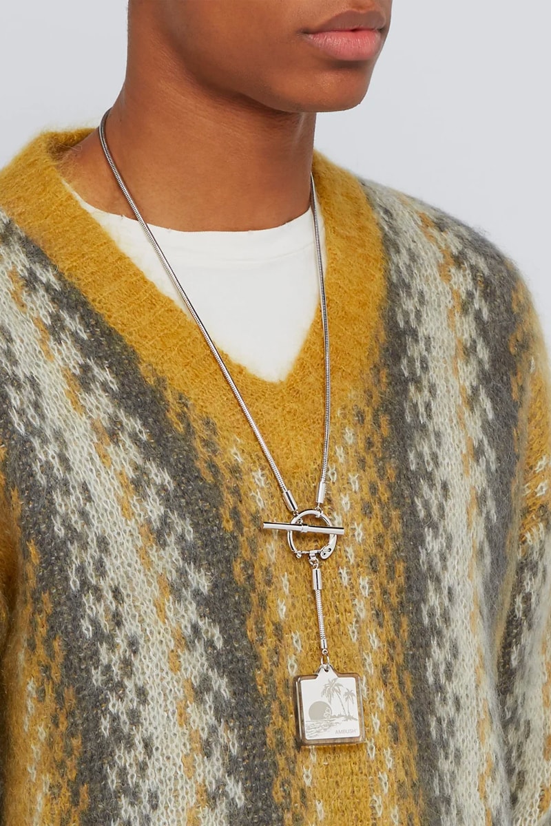 AMBUSH Souvenir Key-Ring Necklace Release Silver Yoon MATCHESFASHION.COM