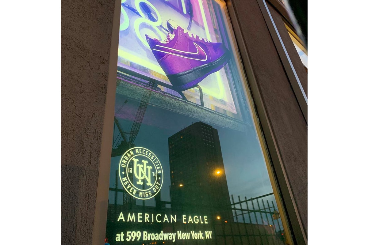 American Eagle Outfitters Douses Store With Nike Ads sportswear urban necessities sneaker resell shop pop-up 