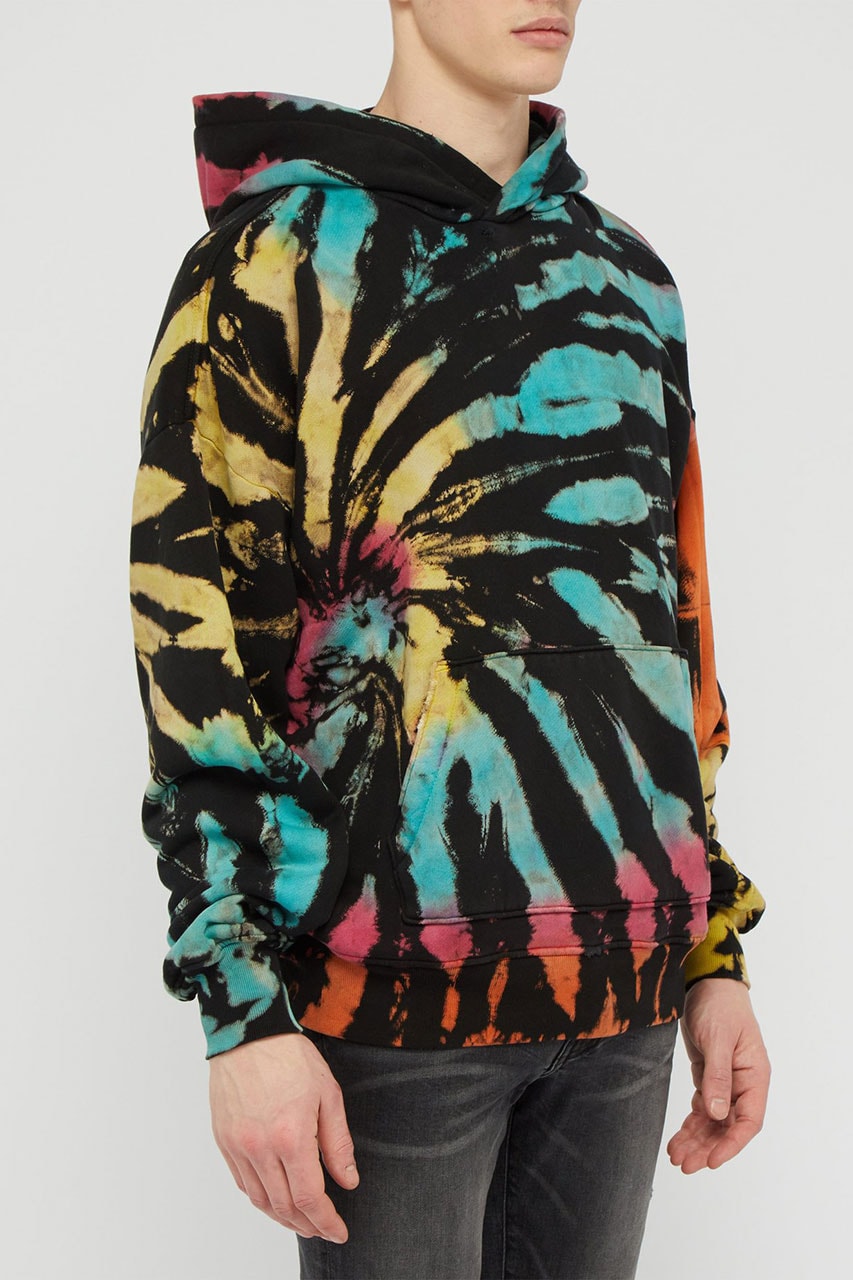 amiri tie dye ss19 spring summer 2019 collection hoodie pattern j cole wore buy release date drop info color pattern nba all star game