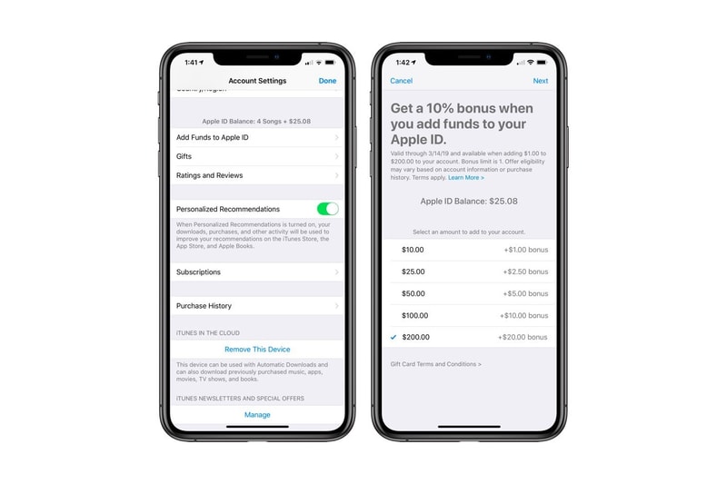 Apple Offers 10% Bonus Credit When Adding Funds ID itunes app store tech phones mobile credit money funds 