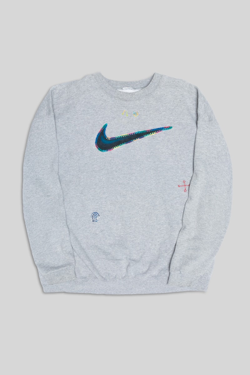 Atelier & Repairs' Patchwork Nike adidas Gear sweater shirt hoodie shirt swoosh logo denim
