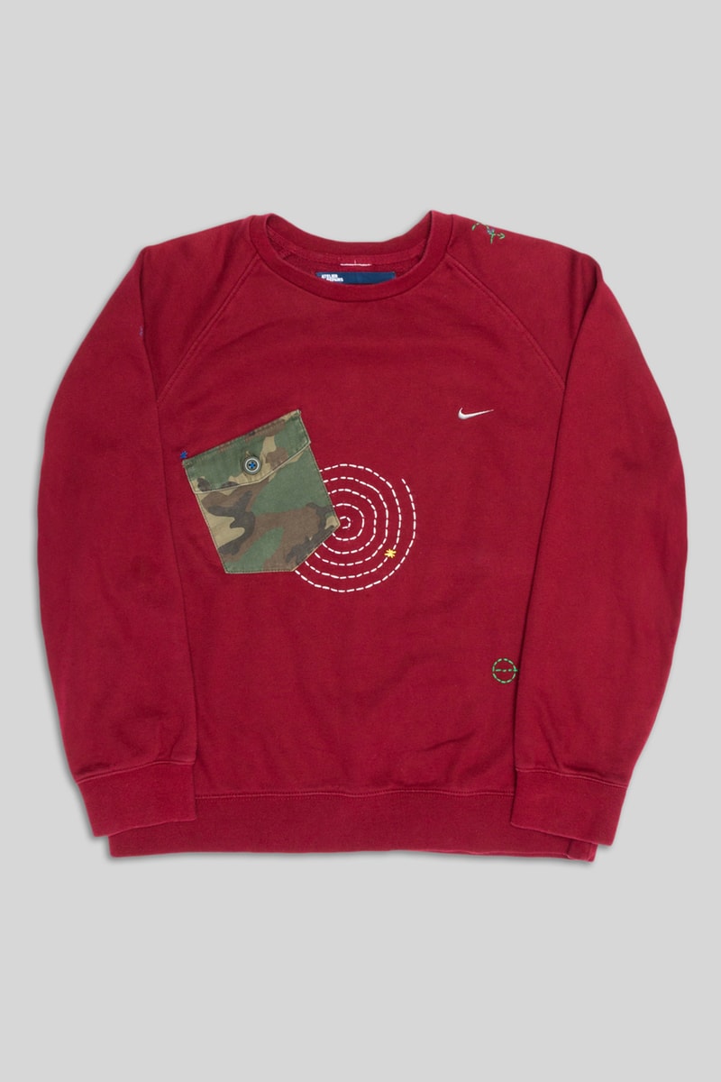 Atelier & Repairs' Patchwork Nike adidas Gear sweater shirt hoodie shirt swoosh logo denim