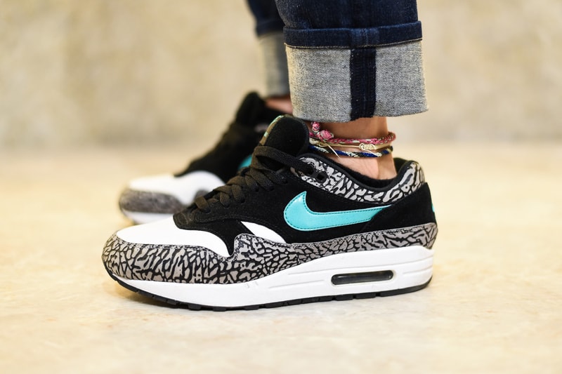 Atmos Con Sneakers On Foot Japan Event Atmos AM1 Air Max 1 "Tokyo Maze" LeBron Low 15 Safari Elephant Pack Animal Pack AM2 Light Adidas YEEZY 700 Boost 350 750 500 Jordan 1 Fragment Staple Pigeon Dunk Low Nike Sacai LDV Waffle Racer Union LA Verdy Girls Dont Cry Virgil Abloh Off White The Ten