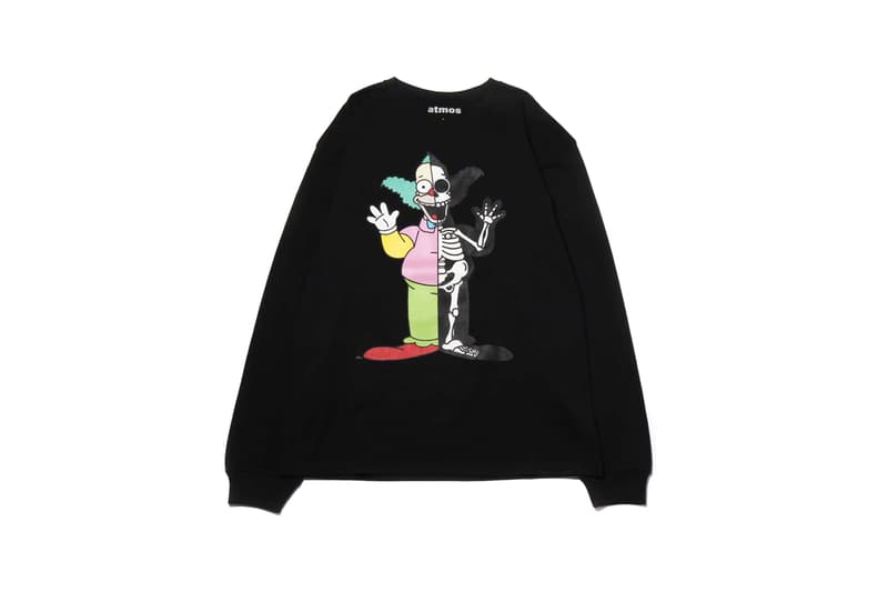 atmos lab secret base the simpsons collaboration homer bart krusty graphic t shirt tee