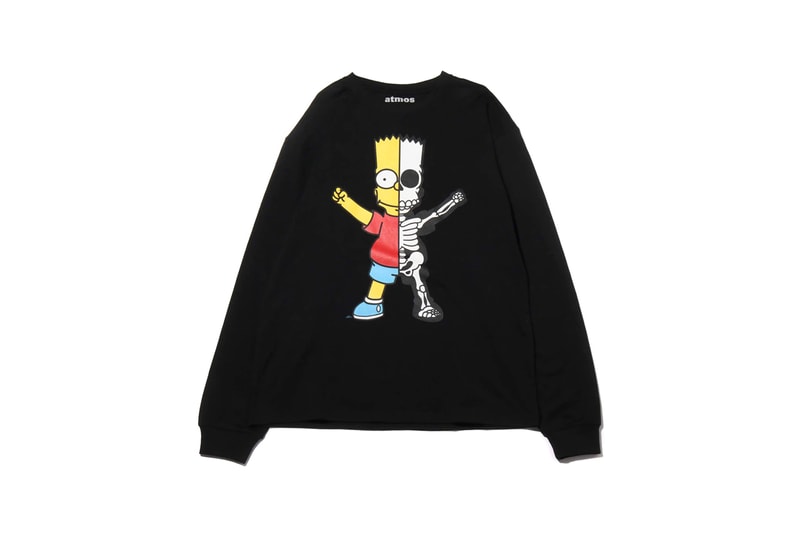 atmos lab secret base the simpsons collaboration homer bart krusty graphic t shirt tee