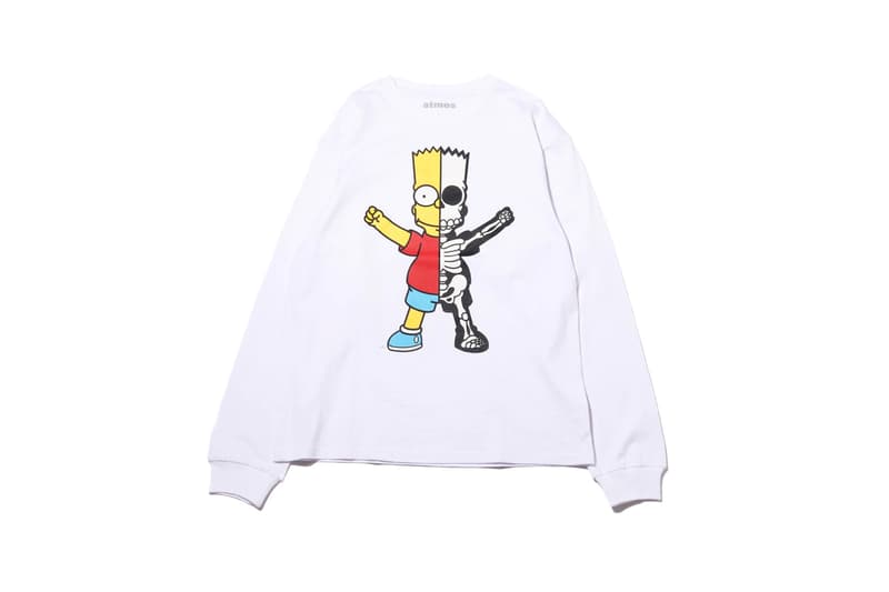 atmos lab secret base the simpsons collaboration homer bart krusty graphic t shirt tee