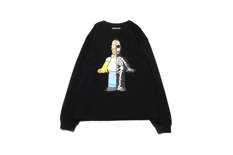 atmos lab secret base the simpsons collaboration homer bart krusty graphic t shirt tee