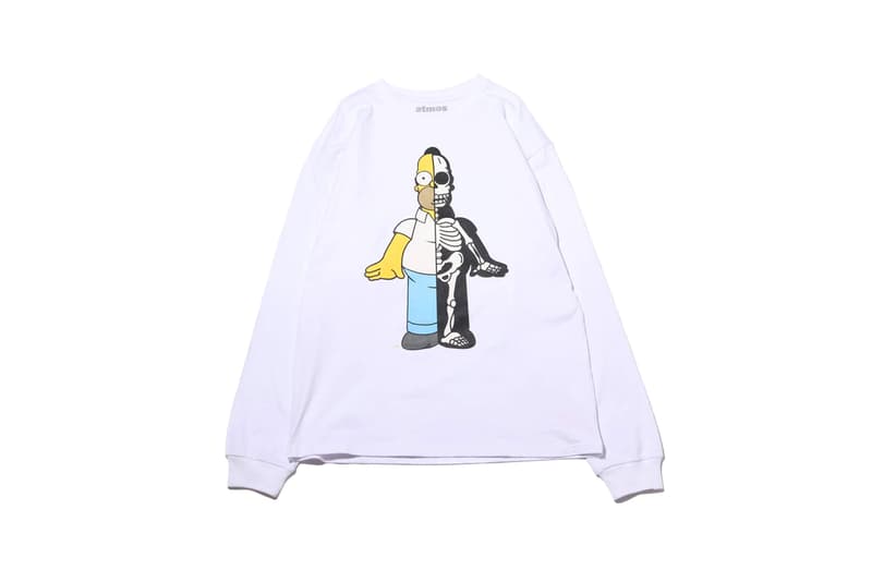 atmos lab secret base the simpsons collaboration homer bart krusty graphic t shirt tee