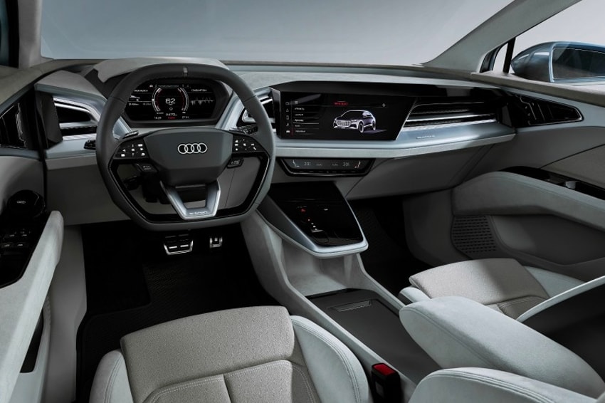 Audi Q4 Entry-Level Electric Crossover Concept german car volkswagen motors geneva auto show 