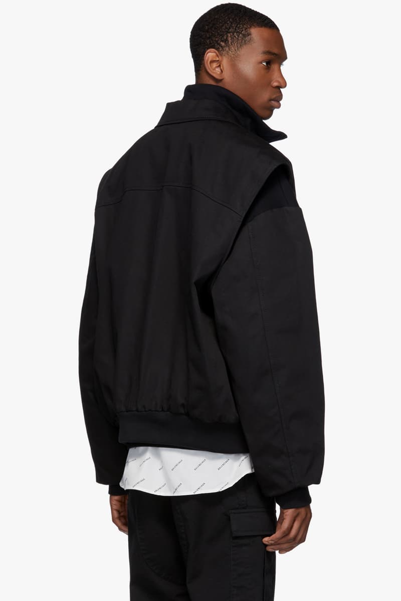 balenciaga twin set jacket black navy release ssense