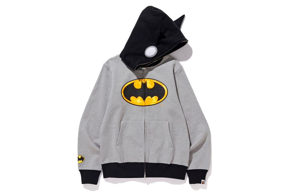 bape batman hoodie with ears