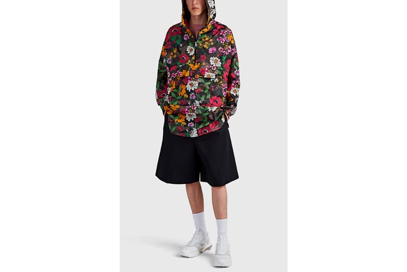 Valentino floral camoflauge tech satin oversized jacket barneys new york mens