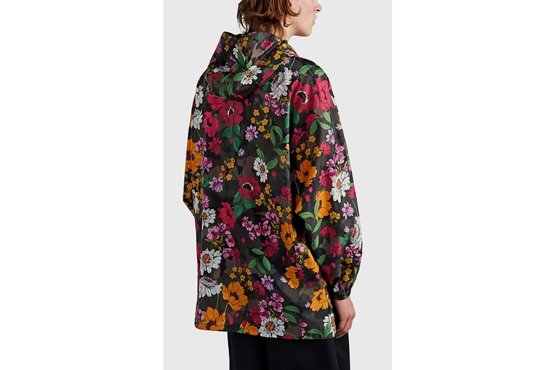 Valentino floral camoflauge tech satin oversized jacket barneys new york mens