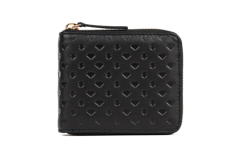 Billionaire Boys Club EU SS19 Leather Accessories wallet card holder leather gold black diamond debossed