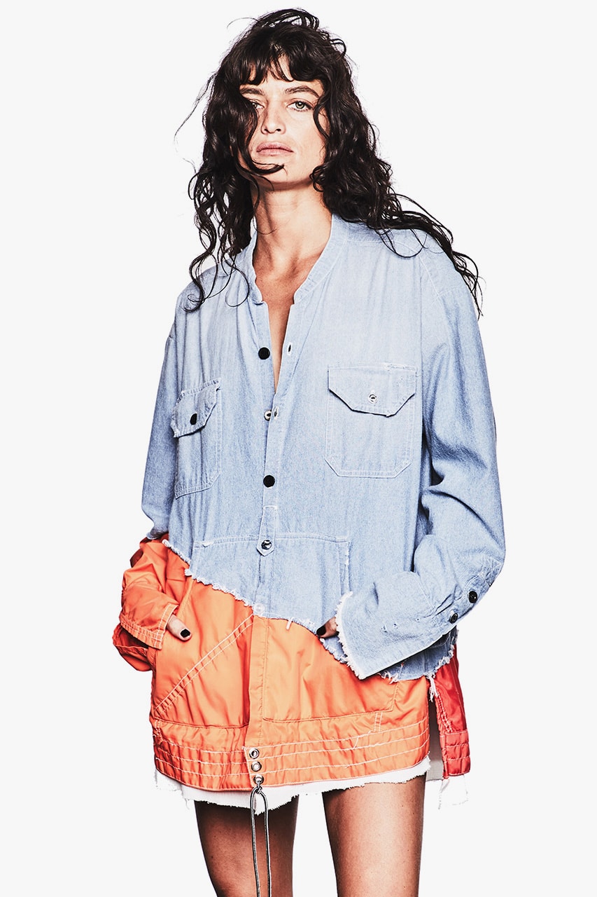 Birdwell Greg Lauren Capsule Collection Spring Summer 2019 SS19 50/50 Split Clothing Jackets Denim Trucker Sweatpants track pants shirt robe 