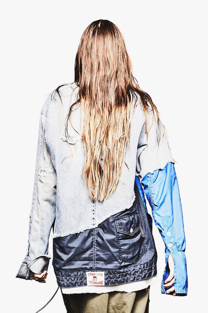 Birdwell Greg Lauren Capsule Collection Spring Summer 2019 SS19 50/50 Split Clothing Jackets Denim Trucker Sweatpants track pants shirt robe