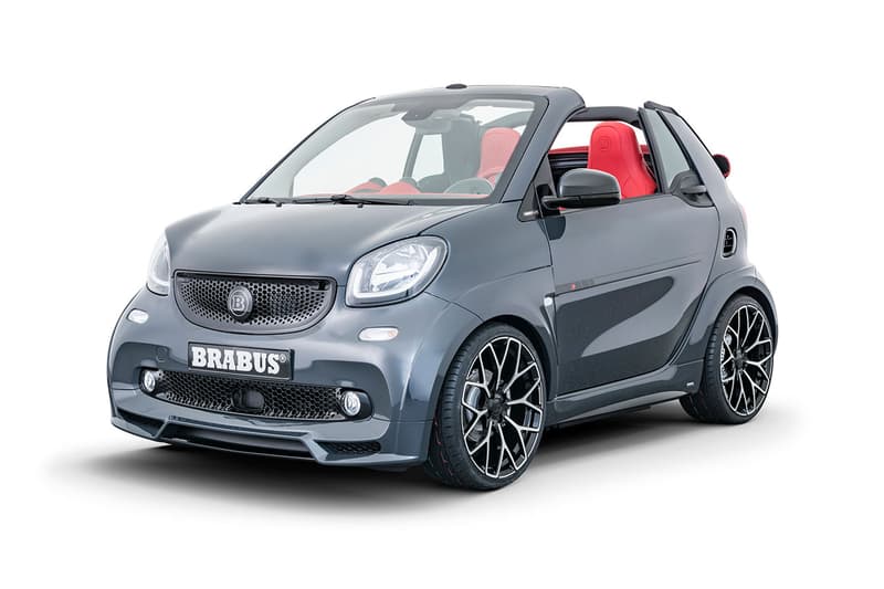 BRABUS ultimate e shadow edition limited 28 number performance tuned electric car limited EQ fortwo cabrio smart car release information details specs