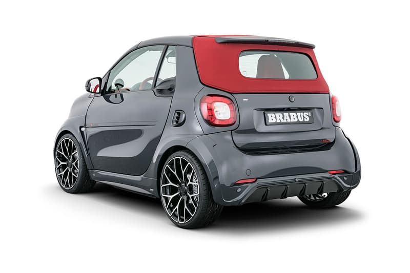 BRABUS ultimate e shadow edition limited 28 number performance tuned electric car limited EQ fortwo cabrio smart car release information details specs