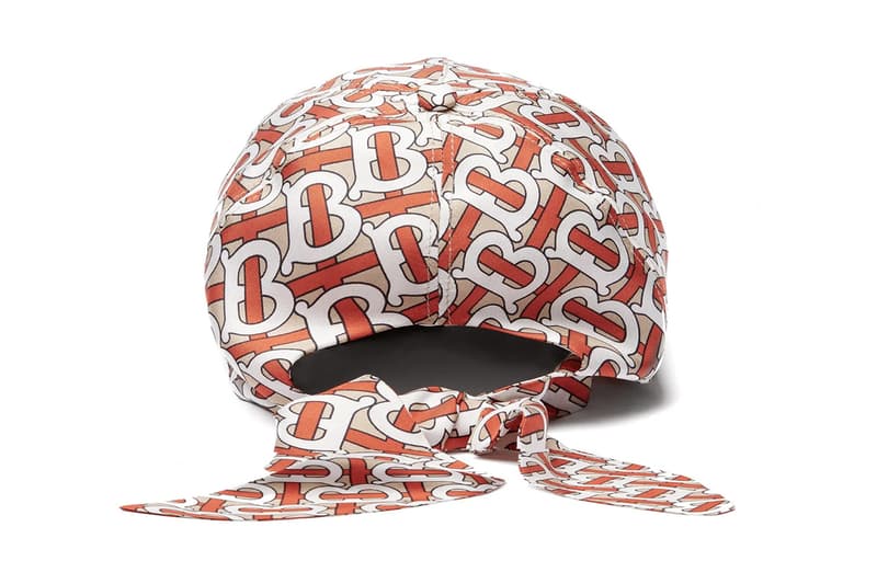 Burberry Monogram Logo Print Silk Bandana Cap Release Info Details Cop Purchase Buy £350 Pounds GBP