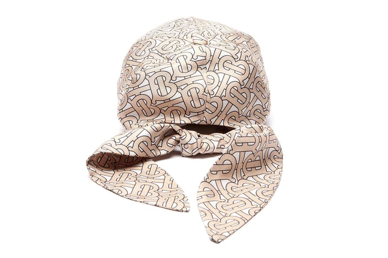 Burberry Monogram Logo Print Silk Bandana Cap Release Info Details Cop Purchase Buy £350 Pounds GBP