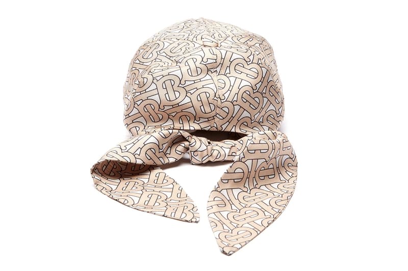 Burberry Monogram Logo Print Silk Bandana Cap Release Info Details Cop Purchase Buy £350 Pounds GBP
