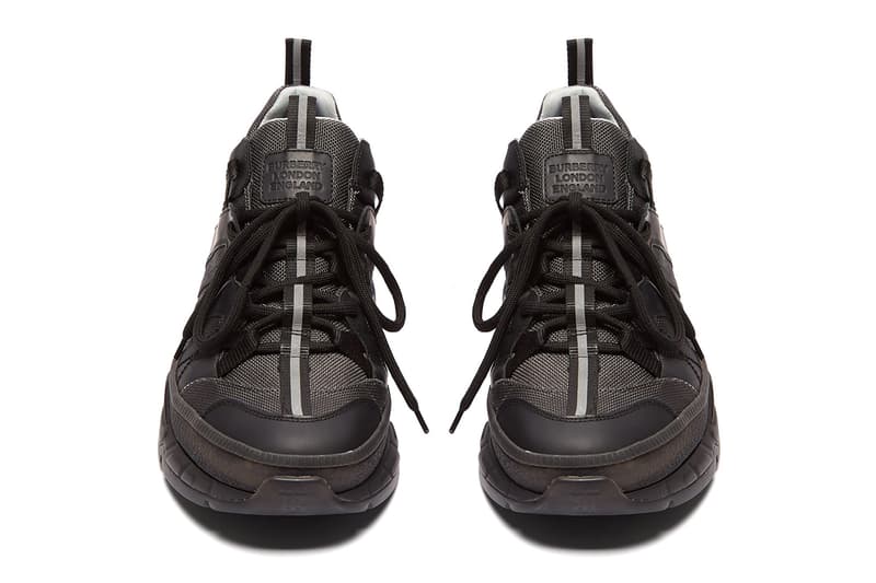 Burberry RS5 Sneaker Canvas Panel Chunky Trekking Dad Shoe Triple Black Colorway Soon Release