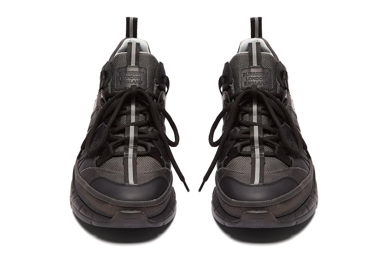 Burberry RS5 Sneaker Canvas Panel Chunky Trekking Dad Shoe Triple Black Colorway Soon Release