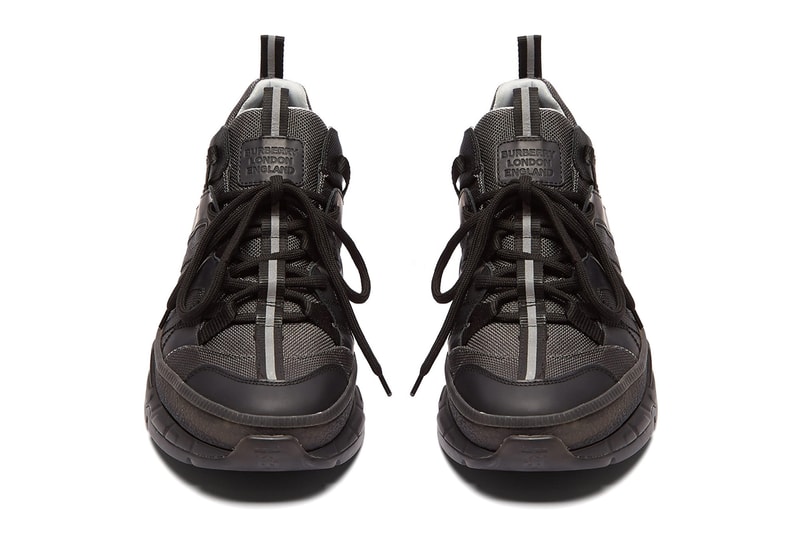 Burberry RS5 Sneaker Canvas Panel Chunky Trekking Dad Shoe Triple Black Colorway Soon Release