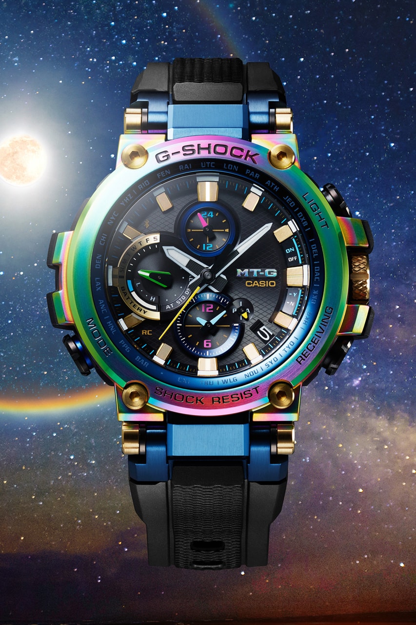 Casio G-SHOCK MT-G Rainbow Baselworld 2019 Reveal Colorful Chronograph