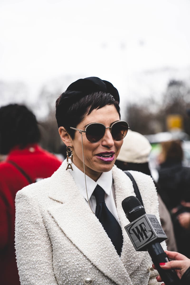 Chanel FW19 Paris Fashion Week Street Style runway collection fall winter 2019 karl lagerfeld guest attendee pfw 