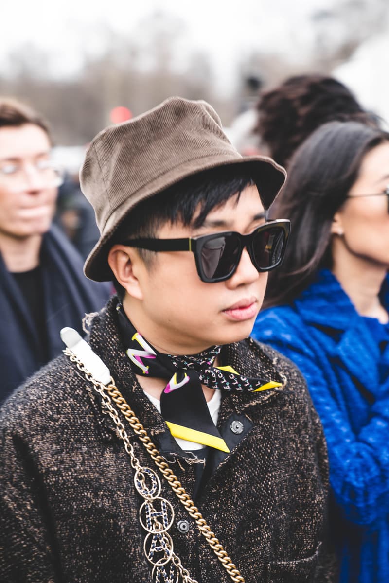 Chanel FW19 Paris Fashion Week Street Style runway collection fall winter 2019 karl lagerfeld guest attendee pfw 