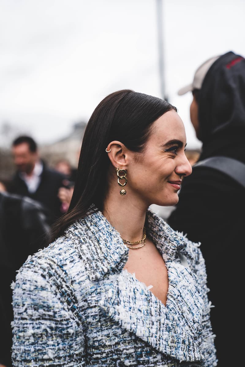 Chanel FW19 Paris Fashion Week Street Style runway collection fall winter 2019 karl lagerfeld guest attendee pfw 