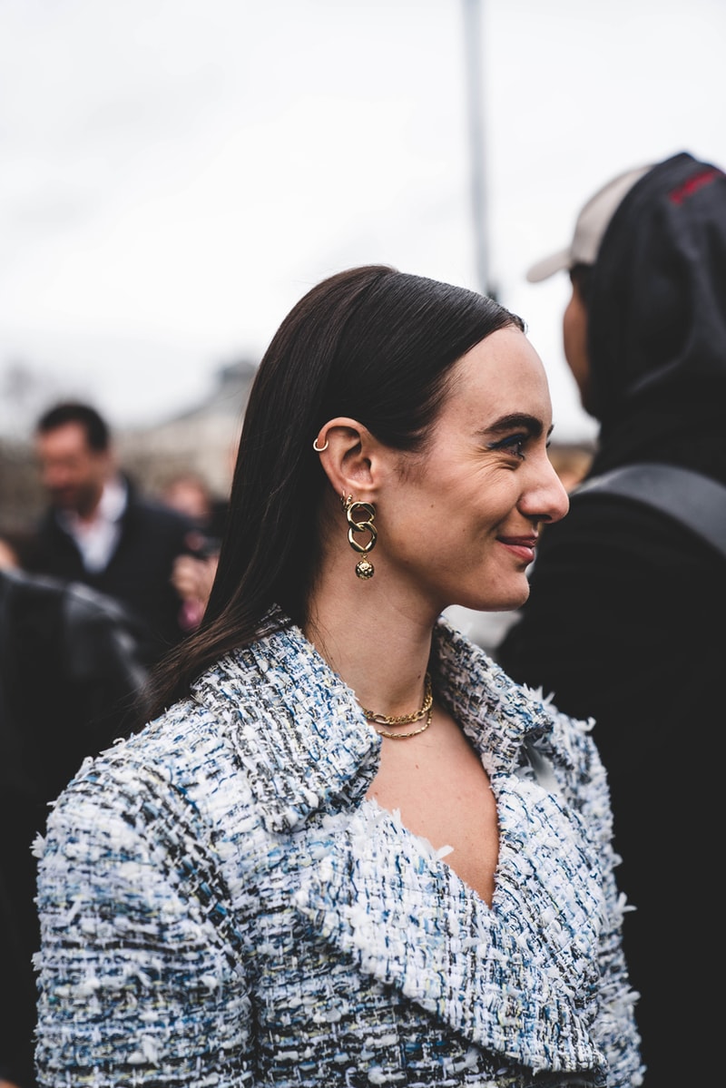 Chanel FW19 Paris Fashion Week Street Style runway collection fall winter 2019 karl lagerfeld guest attendee pfw
