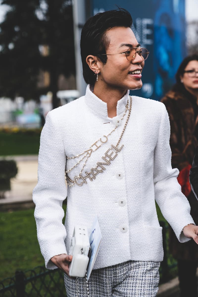 Chanel FW19 Paris Fashion Week Street Style runway collection fall winter 2019 karl lagerfeld guest attendee pfw 